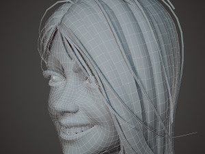 girl in shorts Modelo 3D