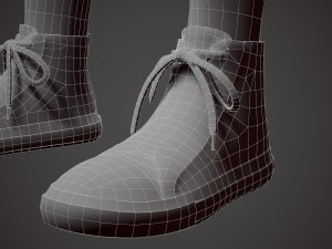 girl in shorts Modelo 3D
