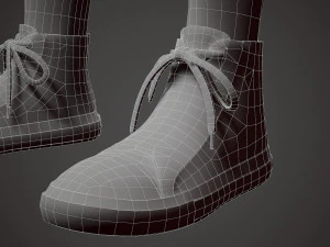 girl in shorts 3D Model