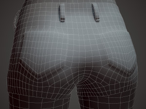 girl in shorts Modelo 3D