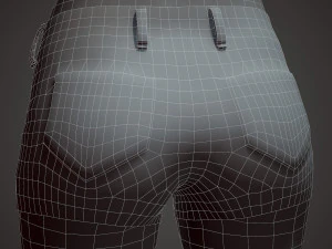 girl in shorts 3D Model