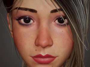 girl in shorts 3D Model