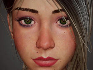 girl in shorts 3D Model
