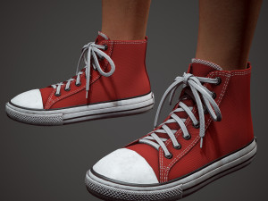 girl in shorts Modelo 3D