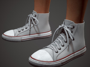 girl in shorts Modelo 3D