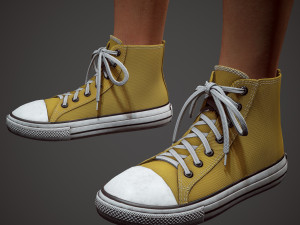 girl in shorts Modelo 3D