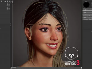 girl in shorts 3D Model