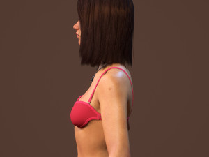teen girl in underwear 3D Model