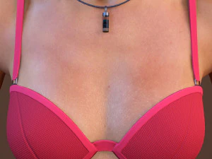 teen girl in underwear 3D Model