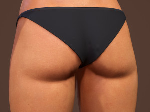 teen girl in underwear 3D Model