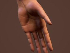 teen girl in underwear 3D Model