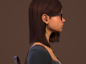 teenage girl Modello 3D