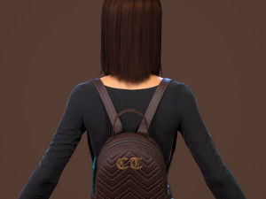 teenage girl Modello 3D
