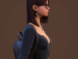 teenage girl Modello 3D