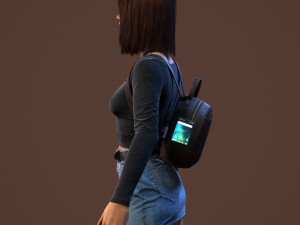 teenage girl Modello 3D