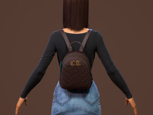 teenage girl Modello 3D