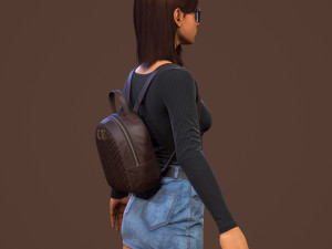 teenage girl Modello 3D