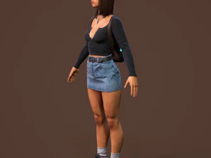 teenage girl 3D Model
