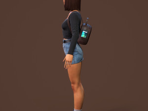 teenage girl Modello 3D