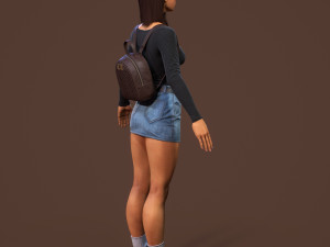 teenage girl Modello 3D