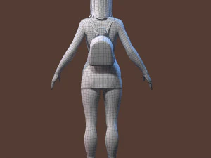 teenage girl 3D Model