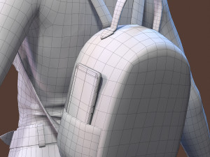 teenage girl Modello 3D