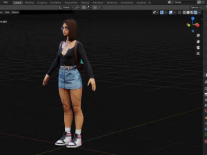 teenage girl 3D Model