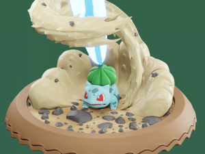 Bulbasaur sculpt for zbrush Modelo 3D