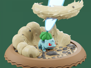 Bulbasaur sculpt for zbrush 3D 모델