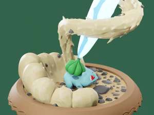 Bulbasaur sculpt for zbrush 3D Model