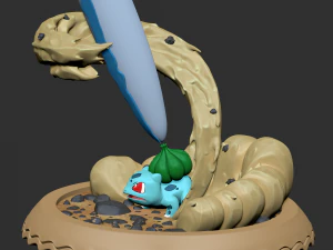 Bulbasaur sculpt for zbrush 3D Model