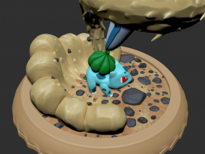 Bulbasaur sculpt for zbrush 3D 모델