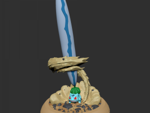 Bulbasaur sculpt for zbrush 3D 모델