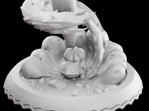 Bulbasaur sculpt for zbrush 3D 모델