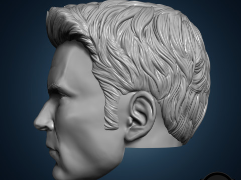 Chris Evans Captain America 3D printable for action figures Model Cetak 3D
