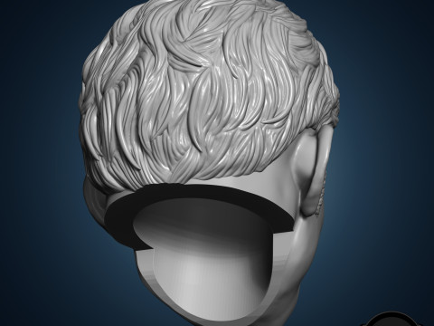 Chris Evans Captain America 3D printable for action figures Model Cetak 3D