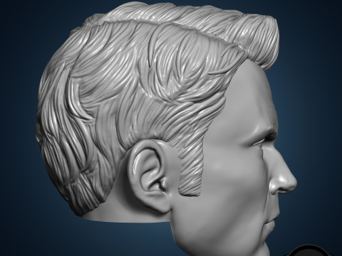 Chris Evans Captain America 3D printable for action figures Model Cetak 3D