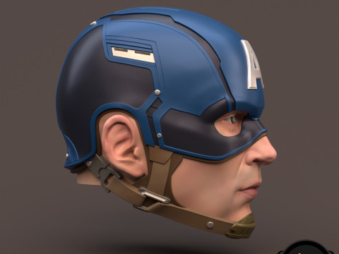 Captain America Steve Rogers 3D printable for action figures 3D 打印模型