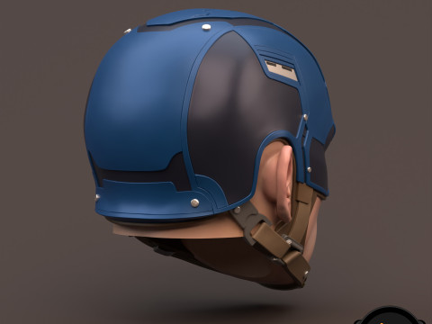 Captain America Steve Rogers 3D printable for action figures 3D 打印模型