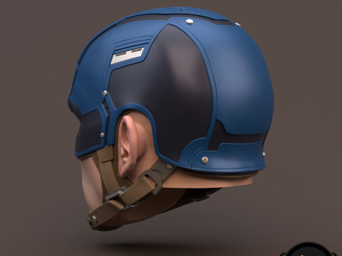 Captain America Steve Rogers 3D printable for action figures 3D 打印模型