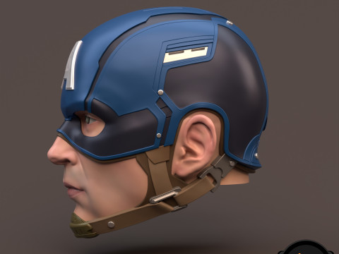 Captain America Steve Rogers 3D printable for action figures 3D 打印模型