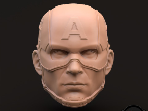 Captain America Steve Rogers 3D printable for action figures 3D 打印模型
