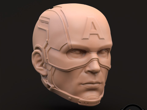 Captain America Steve Rogers 3D printable for action figures 3D 打印模型