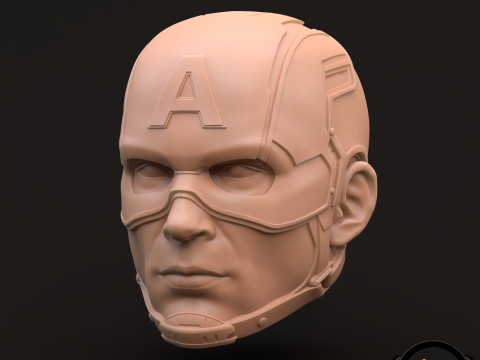 Captain America Steve Rogers 3D printable for action figures 3D 打印模型