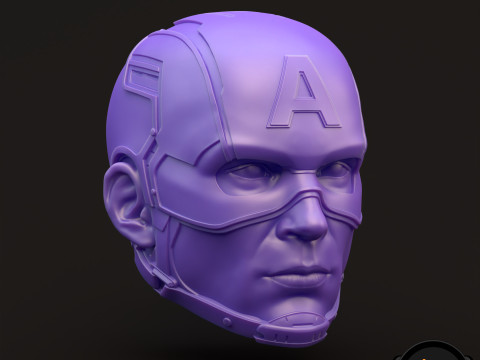 Captain America Steve Rogers 3D printable for action figures 3D 打印模型