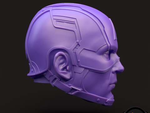 Captain America Steve Rogers 3D printable for action figures 3D 打印模型