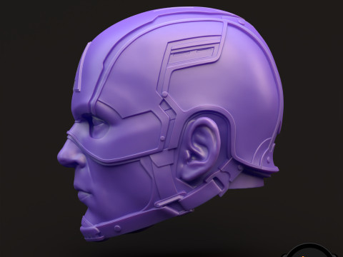 Captain America Steve Rogers 3D printable for action figures 3D 打印模型