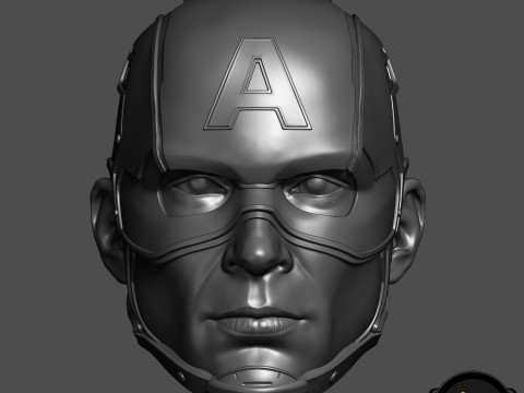 Captain America Steve Rogers 3D printable for action figures 3D 打印模型