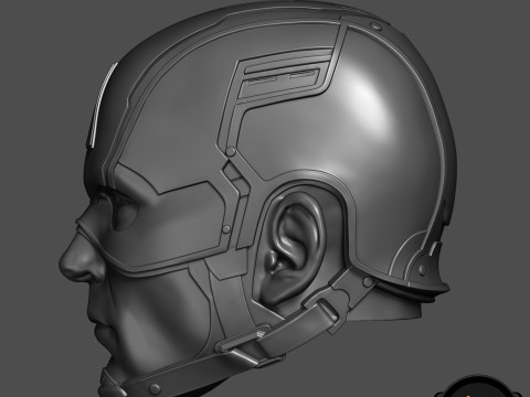 Captain America Steve Rogers 3D printable for action figures 3D 打印模型