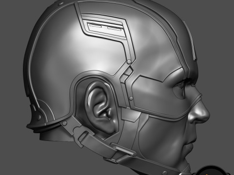 Captain America Steve Rogers 3D printable for action figures 3D 打印模型